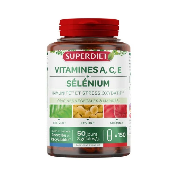 Sélénium vit ACE gélule 150x367mg