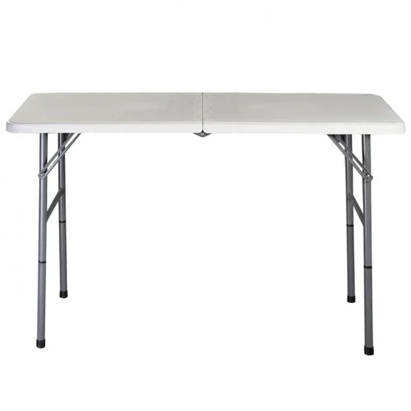 Table de Camping Pliable Buffet Table Pliante Portable Table Jardin Blanche 182cm 150cm 122cm-S