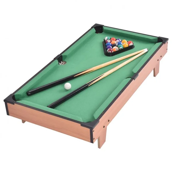 Table de jeux multifonction 4 en 1 Football Hockey Tennis de table Billard, en Bois, avec accessoires, 81,5x43x24cm