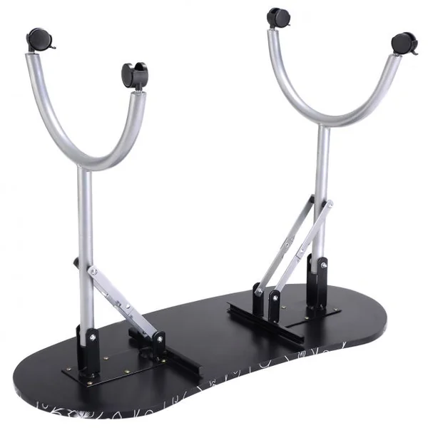 Table de manucure pliante portable pour ongles cosmétique avec roulettes tiroir coussin et housse, 90 x 37 x 68 cm, Noir