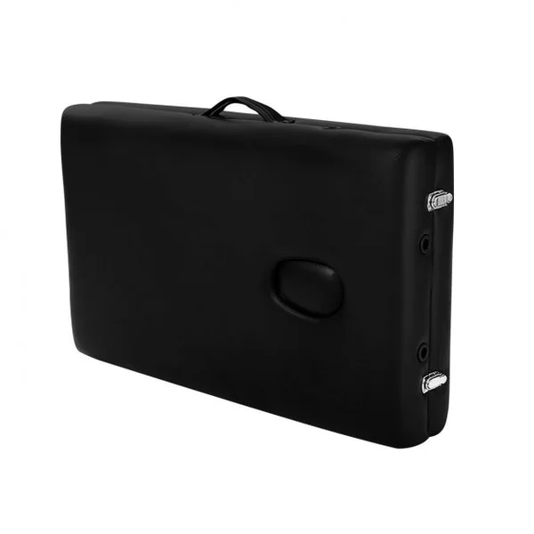 Table de massage pliante professionnel Lit de massage ergonomique, Portable, avec accessoires, 184x69x58.5-87.5cm, Noir