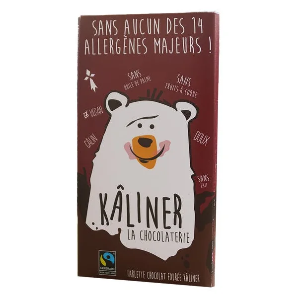 Tablette chocolat fourré 100g
