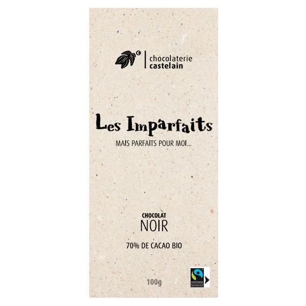 Tablette chocolat noir 70% de cacao 100g