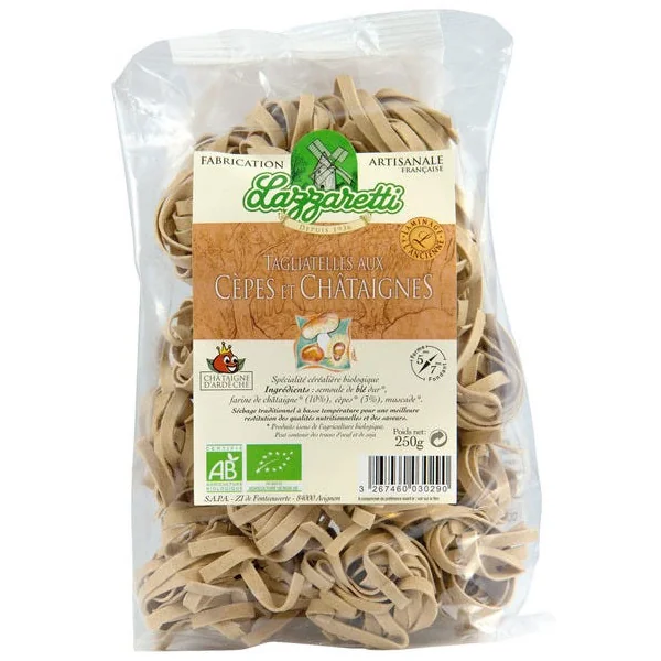 Tagliatelles cèpes châtaignes 250g