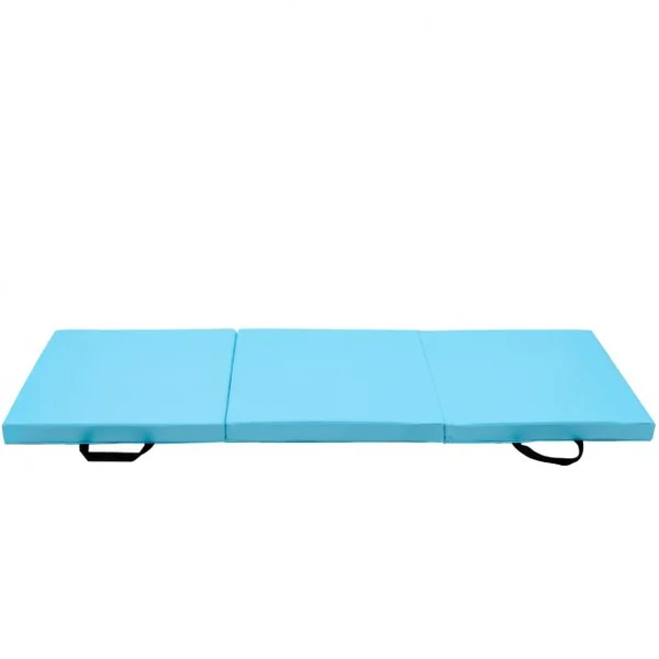 Tapis de Sol Pliable Bleu Joint de 3 Tailles Portable 180 x 60 x 6 cm pour Fitness,Yoga,Sport,Exercice