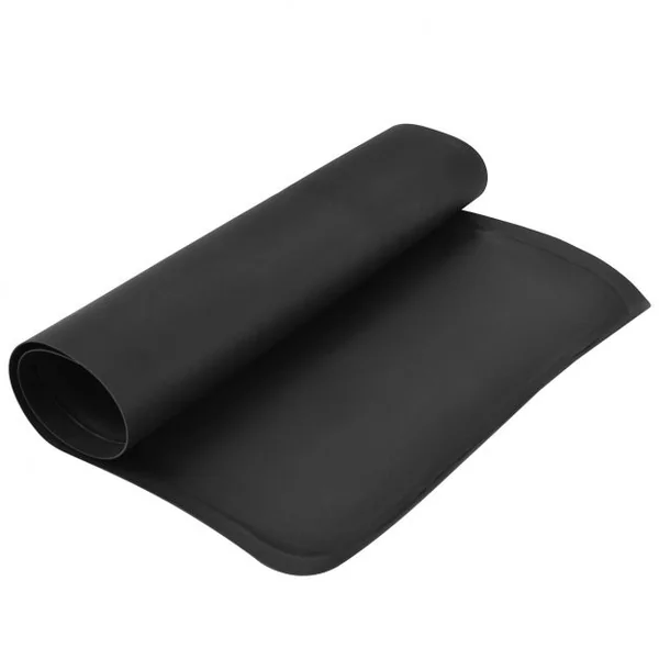 Tapis de Sol pour Salon Rectangulaire Tapis Anti-Fatigue Tapis Protège-Sol PVC + NBR Noir 152,4 x 91,44 cm