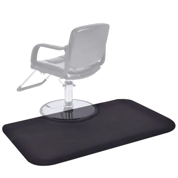 Tapis de Sol pour Salon Rectangulaire Tapis Anti-Fatigue Tapis Protège-Sol PVC + NBR Noir 152,4 x 91,44 cm