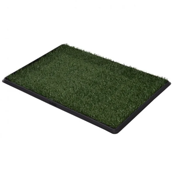 Tapis de toilettes pour chien Matelas d'entraînement en fausse pelouse portable pour les besoins des animaux, 51 x 76 cm