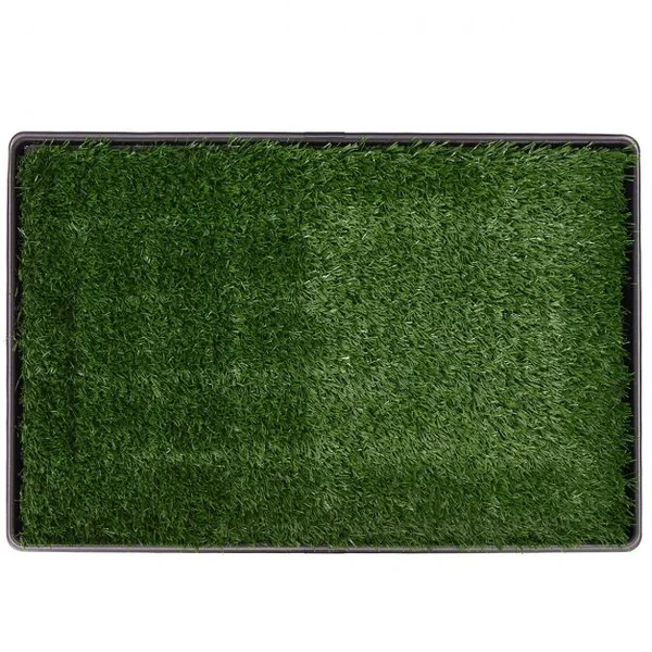 Tapis de toilettes pour chien Matelas d'entraînement en fausse pelouse portable pour les besoins des animaux, 51 x 76 cm