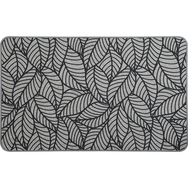 Tapis imprimé JUNGLE gris 50X80cm
