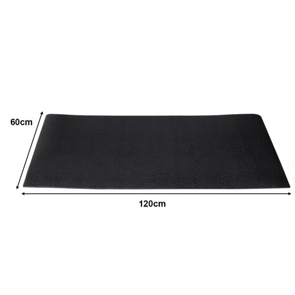 Tapis pour appareils de fitness Tapis multifonction pour sport, en PVC imperméable et ignifuge, 120 x 60 x 0,6 cm, Noir