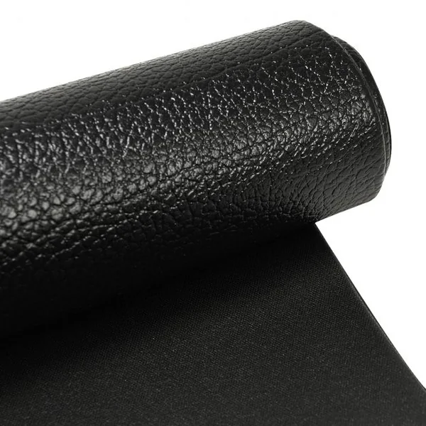 Tapis pour appareils de fitness Tapis multifonction pour sport, en PVC imperméable et ignifuge, 170 x 80 x 0,6 cm, Noir