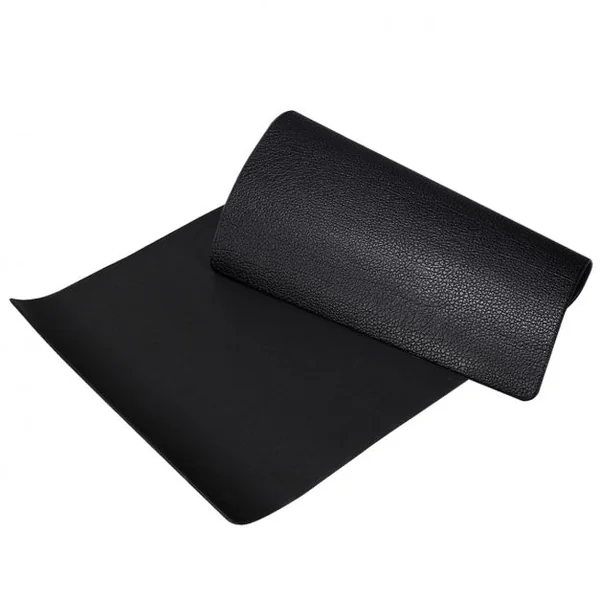 Tapis pour appareils de fitness Tapis multifonction pour sport, en PVC imperméable et ignifuge, 200 x 100 x 0,4 cm, Noir