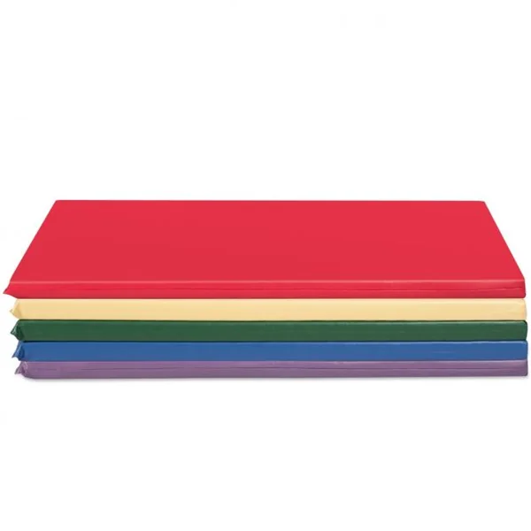 Tapis Sieste Enfant 5 Pièces Support de Porte-nom Transparent Tapis de Sol en Cuir Pu et Éponge120x55x5cm 5 Couleurs