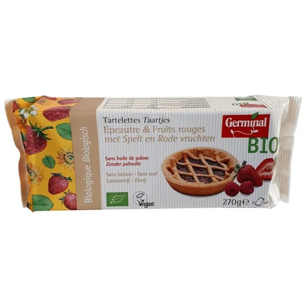 Tartelette épeautre fruit rouge (6) 270g