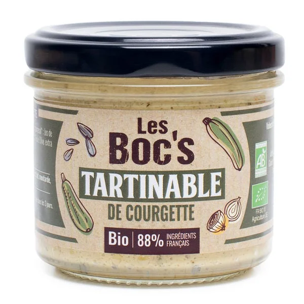 Tartinable de courgette bio