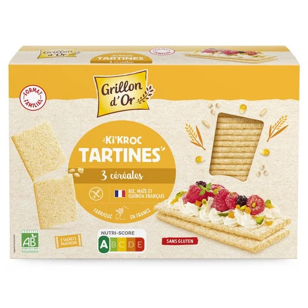 Tartine craquante 3 céréale ki'kroc 270g