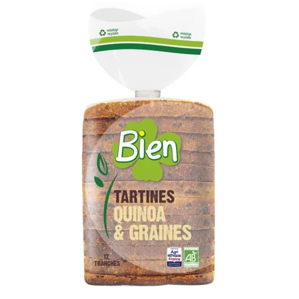 Tartine quinoa et graine tranché 450g