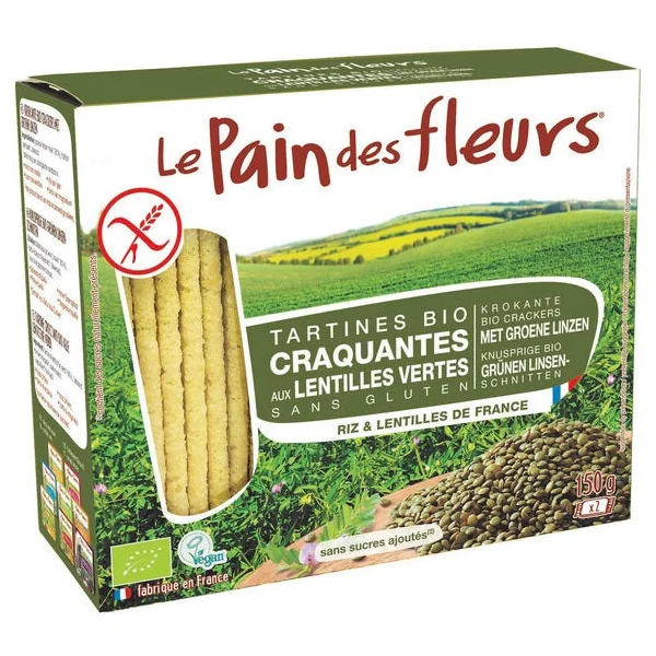 Tartines craquantes lentille verte 150g