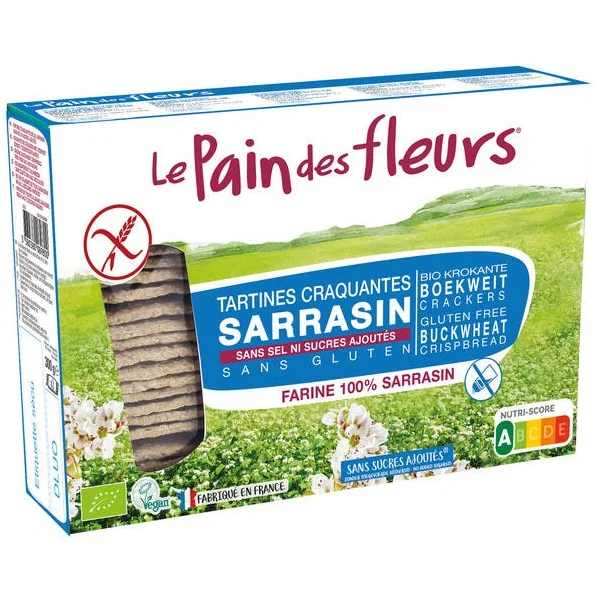 Tartines craquantes sarrasin sans sel ni sucres ajoutés sans gluten 300g
