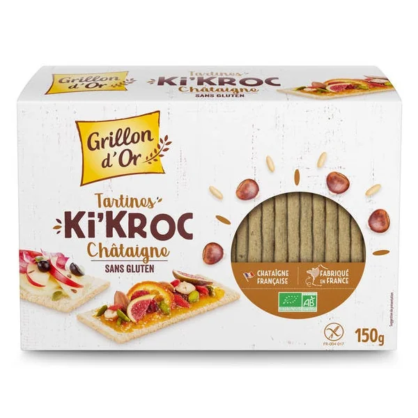 Tartines Ki'Kroc châtaigne sans gluten 150g