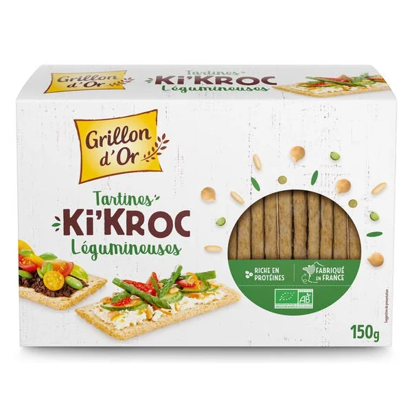 Tartines Ki'Kroc légumineuses 150g