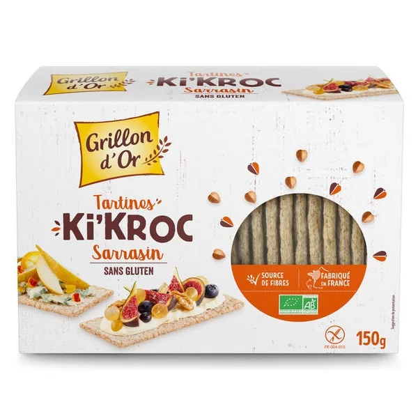 Tartines Ki'Kroc sarrasin sans gluten 150g