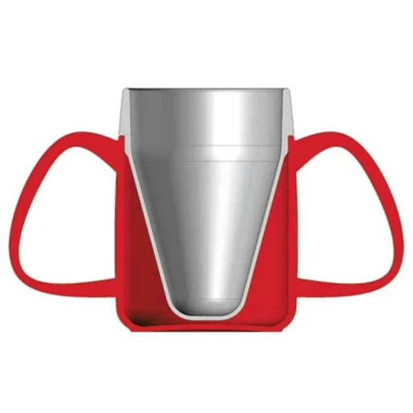 TASSE ISOTHERME ERGO VITAL EASY 2 ANSES ROUGE - Oplus Médical