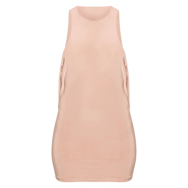 Taupe Robe Mini À Double Épaisseur Avec Détail Nœud Au Dos