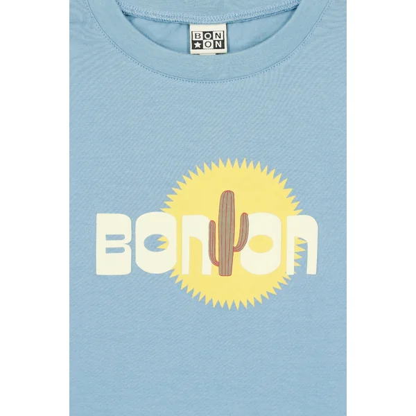Tee-Shirt Tubo Cactus Bleu Azul garçon Bonton E26 - Soins Bébé Naturels & Produits Maman Après Naissance