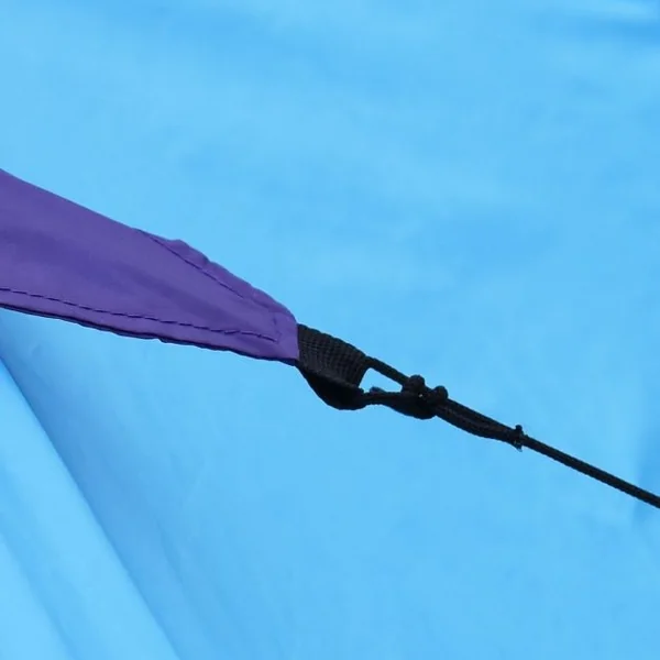 Tente de camping Tente de pêche Tente dôme Tente instantanée en PE, Sac de transport, 70-210x240x130 cm, Bleu et violet