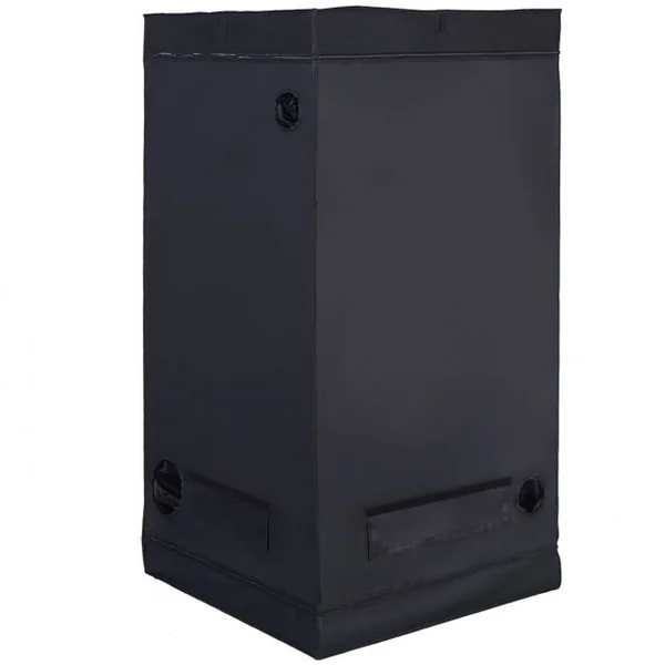 Tente Hydroponique Chambre de Culture Pousse Culture Hydroponique 210D Tissu Oxford 80 x 80 x 160 cm Noir