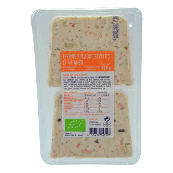 Terrine aux crevettes et à l'aneth 2x60g