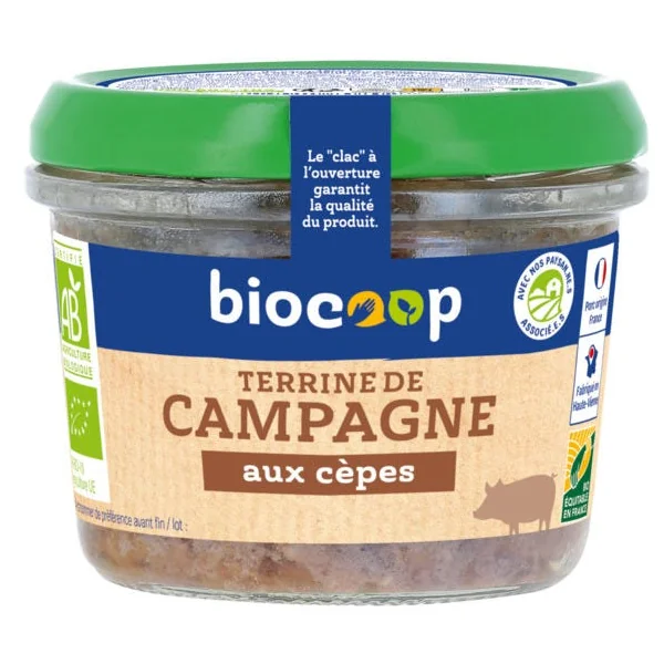 Terrine campagne cèpes 180g