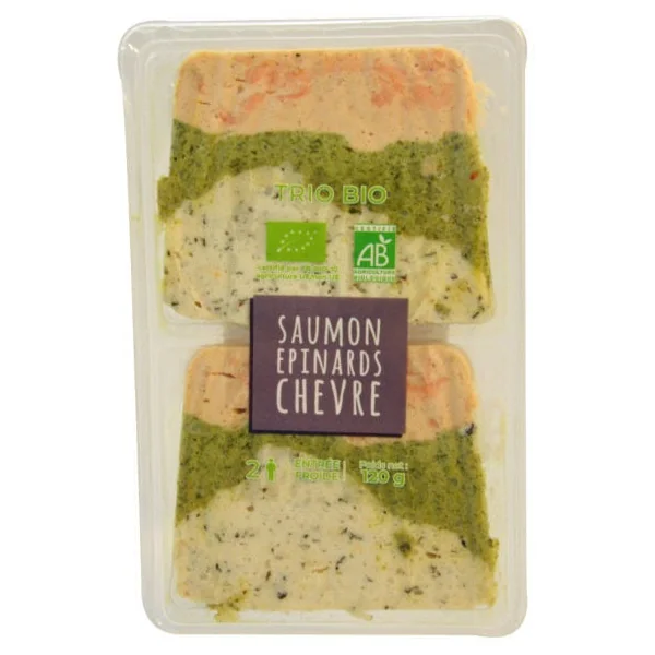 Terrine saumon épinard chèvre 2x60g