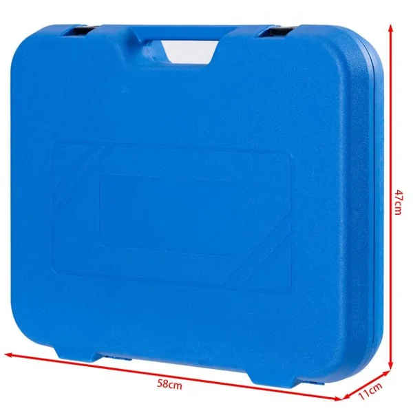 Testeur de pression pour véhicule Mallette 28Pcs Détection de fuite système de refroidissement 0-200°C 0-2,5 bar Bleu