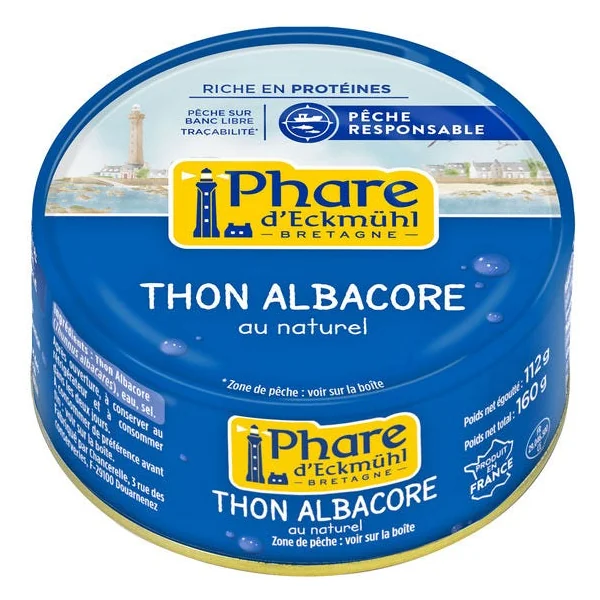 Thon au naturel pêche responsable 112g net égoutté