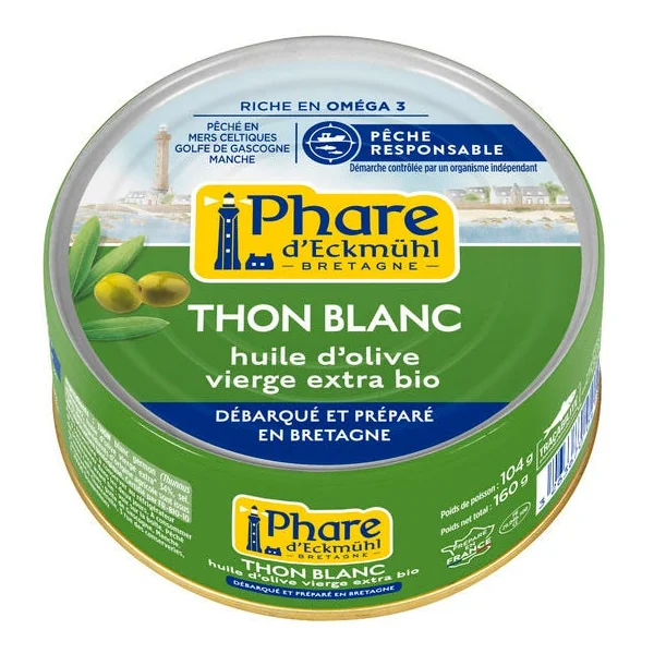 Thon blanc germon à l'huile d'olive 160g