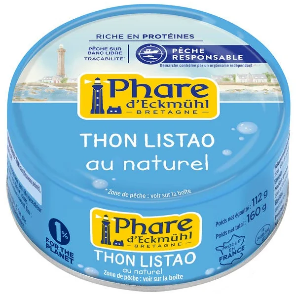Thon listao au naturel 112g net égoutté