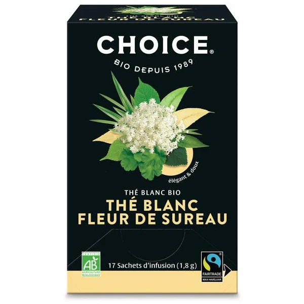 Thé blanc fleur de sureau 17x1,8g