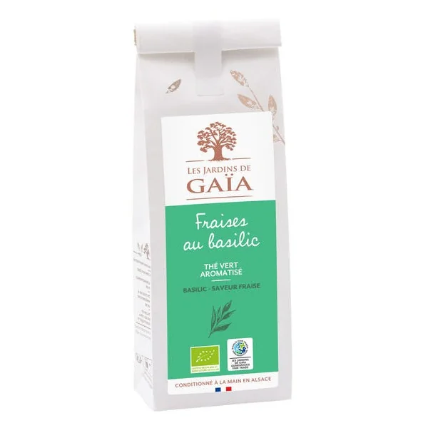 Thé vert fraise basilic 100g