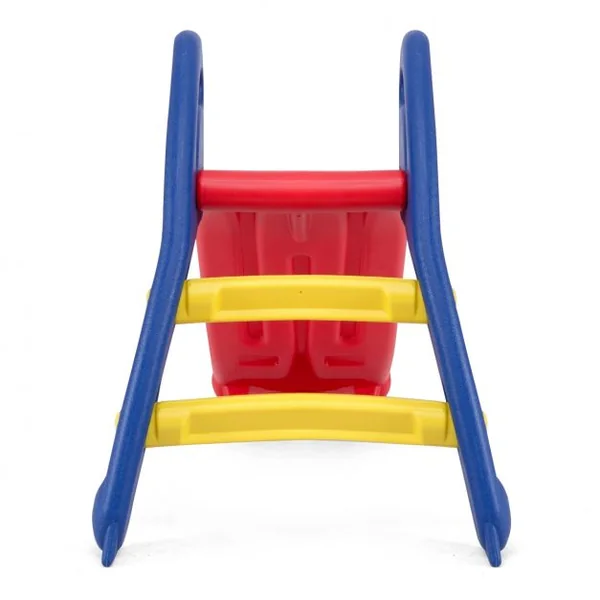 Toboggan Pliant pour Enfant de 3 à 8 Ans Pente Douce Capacité 50 Kg en Pe Sans Bpa 110x54x70cm Tricolore