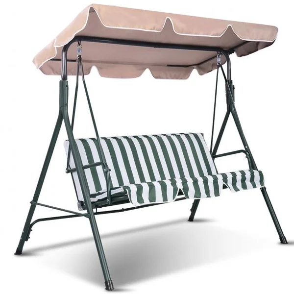 Toile de Rechange pour Balancelle Balançoire Auvent pour Balancelle Imperméable en Polyester 3 tailles au Choix Beige