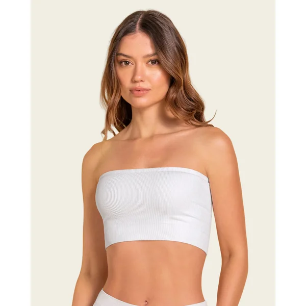 Top sans bretelles sans coutures