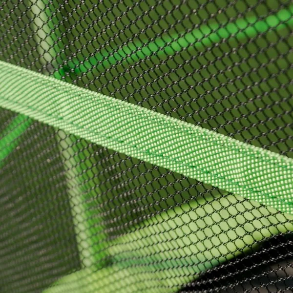 Trampoline de Jardin pour Enfant Filet de Sécurité Intérieur Extérieur, 140 cm de Dia. 162 cm de haut, Vert et noir