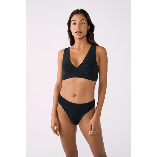 Triangle haut de maillot en matière extensible pailleté