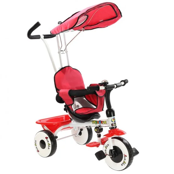 Tricycle Évolutif Enfant de 1 à 4 ans Auvent Pliable et Arceau de Sécurité Roues Silencieuses Capacité 25kg Vert