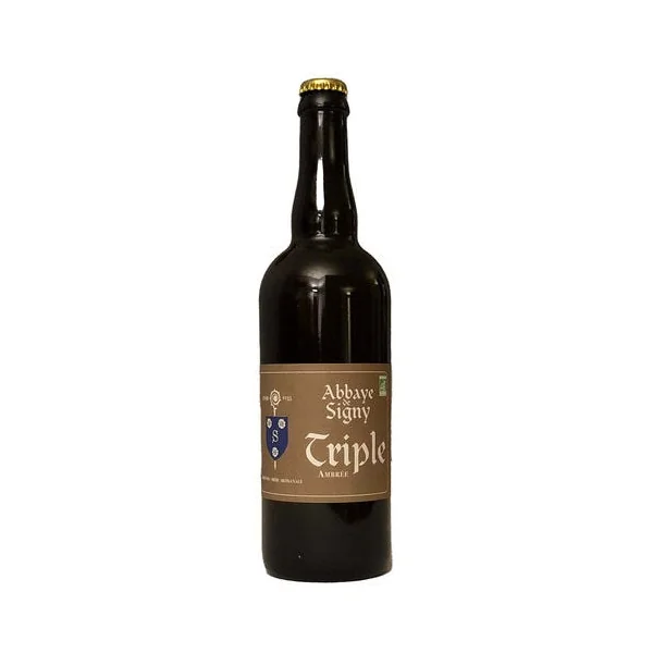 Triple ambrée bio de l'Abbaye de Signy - 8,5°