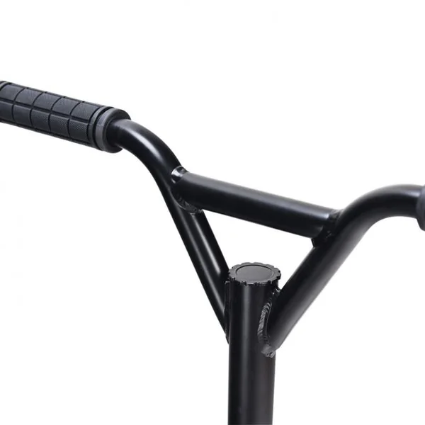 Trottinette Freestyle en Aluminium avec Roues en PU à 360° Frein Arrière et Guidon Antidéparant Support Jusqu'à 100KG Noir