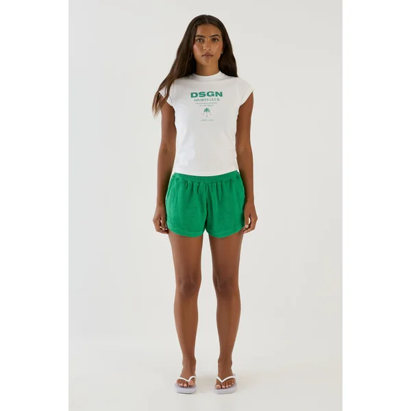 T-shirt Ajusté Imprimé Palmiers Dsgn Studio